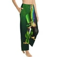 thumbnail image 2 of Sigee St. Patrick's Day4 Print Women's Soft Pajama Pants - Breathable and Comfortable Lounge Sleep Bottoms with Elastic Waistband and Pockets-X-Large, 2 of 9