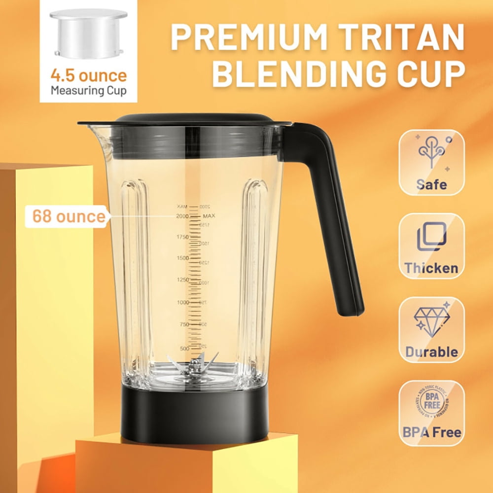 Resenkos 1500W 5-Speed Countertop Smoothie Blender with 5 Presets and 68oz Tritan Jar-Silver, Beer Tower Dispenser Drink Dispenser for Kitchen Party