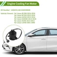 thumbnail image 2 of Motor del ventilador del radiador Unique Bargains para Lexus RC300 2016-2024 Ventilador de enfriamiento del motor silencioso No.1636331140 1 Pc, 2 of 6
