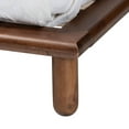 thumbnail image 5 of Baxton Studio Alivia Mid-Century Modern Walnut Brown Finished Wood Queen Size Bed Frame, 5 of 9