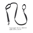 thumbnail image 4 of ETHZZLE Black Nylon Dog Leash with Handle Heavy Duty Wear Resistant Outdoor Rope, 4 of 8