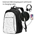 thumbnail image 2 of Pofeuu Airplane Print Storage Laptop Backpack with USB Charging Port[Water Resistant] College Computer Bookbag Fits, 2 of 7