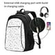 thumbnail image 2 of Balery Airplane Mochila con carga USB para hombre y mujer - Mochila impermeable y antirrobo para laptop con puerto USB para viajes, trabajo, 2 of 7