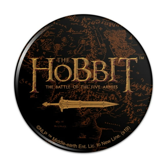 The Hobbit Battle of the Five Armies Logo Kitchen Refrigerator Locker Button Magnet