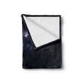 thumbnail image 2 of Outer Space Soft Flannel Fleece Blanket, Moon Astronaut on Universe with American Flag Milky Way Inspired Future Picture, Cozy Plush for Indoor and Outdoor Use, 50" x 70", Brown Blue, by Ambesonne, 2 of 6