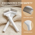 thumbnail image 4 of Undercoat Rake for Cats & Small/Medium Dogs – Deshedding Brush & Dematting Comb for Double-Coated Pets with Long or Short Hair, Matted Fur- Grooming Tool for Pet, 4 of 6