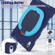thumbnail image 5 of Funda para iPad 10ª Generación 2022 con Soporte Giratorio de 360°, Correa para el Hombro, Asa, Soporte para Lápiz, Resistente, a Prueba de Golpes, Funda Protectora de Silicona para iPad 10, 5 of 9