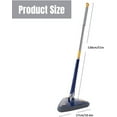thumbnail image 2 of YOPTOP 360° Rotatable Adjustable Cleaning Mop 51" Extendable Triangle Mop with Long Handle Automatic Wringing Microfiber Spin Floor Cleaning Mop for Cleaning Walls Ceilings,bule,with6moppads, 2 of 11