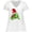 AA-White, variant on Inktastic Christmas Turtle in with Santa Hat and Snowflakes Women's Plus Size V-Neck T-Shirt