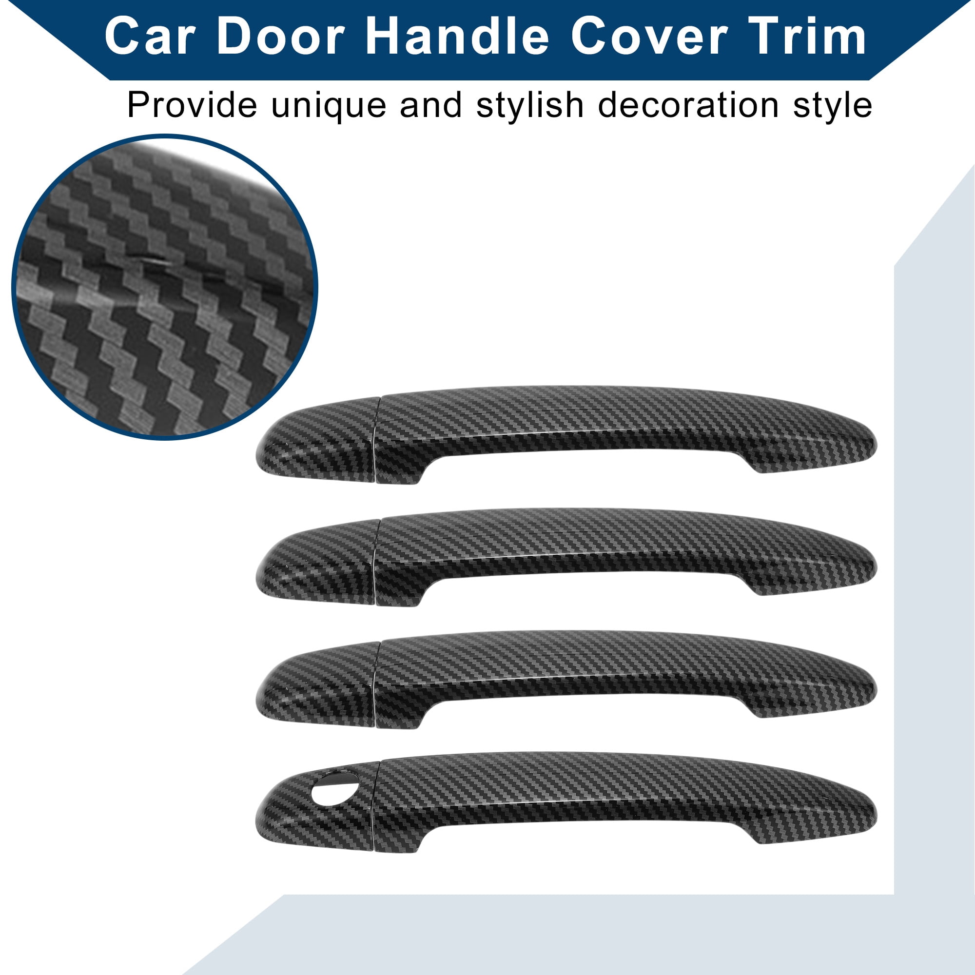 Unique Bargains Automotive Door Handle Cover Black for Toyota Camry 2007-2011