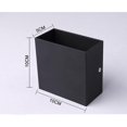 thumbnail image 1 of 1 pieza de luz de pared exterior impermeable Ip65 Led porche dormitorio sala de estar aluminio negro blanco arriba abajo luz exterior e interior ZefeiWu 8390615496445, 1 of 1