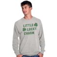 thumbnail image 5 of St Patricks Day Little Lucky Charm Long Sleeve TShirt Men Women Brisco Brands M, 5 of 6