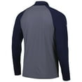 thumbnail image 3 of Men's Levelwear Navy Seattle Mariners Charter Striped Raglan Quarter-Zip Top, 3 of 3