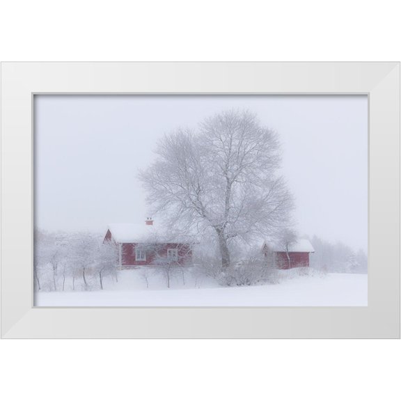 Wallberg, Allan 14x10 White Modern Wood Framed Museum Art Print Titled - Winter idyll