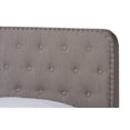 thumbnail image 5 of Baxton Studio Annalisa Transitional Fabric Tufted Upholstered Bed, Full, Grey/Black, 5 of 9