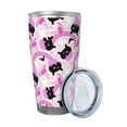 thumbnail image 2 of KLL Pink Girl Halloween Print 40oz Stainless Steel Insulated Car Cup with Spillproof Lid - Keep Your Drink Hot or Cold on the Go-Straw Three-piece Set, 2 of 8