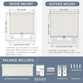 thumbnail image 5 of Blackout Cordless Blinds with Valance by AOSKY for Home & Office, Free-Stop, Thermal Insulated, UV Protection, Multiple Colors Available.55" W x 72" H, Ivory, 5 of 5
