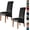 Black, variant on LKJYER Velvet Stretch High Back Parsons Chair Covers Set , Removable Spandex XL/Oversized Extra Large Size Dining Room Chair Covers Slipcovers, Seat Protectors for Dining Room Banquet Decor