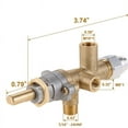 thumbnail image 4 of Gas Patio Heater Control Valve Thermocouple Sensor Dump Switch Knob Propane Lpg Fire Pit Control Safety Pilot Port Set, 4 of 8