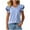 Purple, variant on T Shirts for Women V-Neck Ruffle Tee with Short Sleeves Womens Summer Casual Tunic Tops