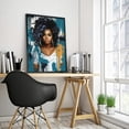 thumbnail image 2 of Nawypu  African American Canvas Wall Art Framed Black Woman Canvas Painting Prints for Living Room Bedroom Bathroom Home decor Ready to Hang, 2 of 4