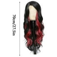 thumbnail image 3 of Peluca para mujer, conjunto de cabello rizado pequeño, rizos ondulados, se puede alisar y ondular, 27.55 pulgadas (70 cm) de longitud (bandas)., 3 of 4