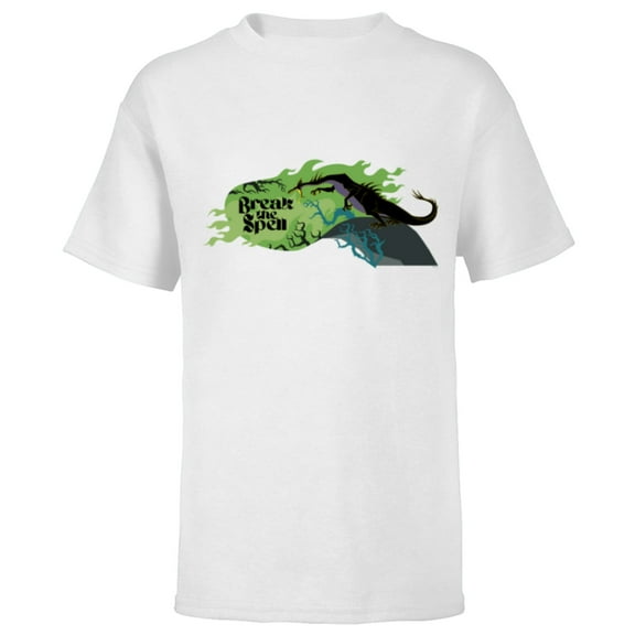 Disney Villains Sleeping Beauty Maleficent Break the Spell - Short Sleeve T-Shirt for Kids - Customized-White