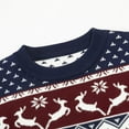 thumbnail image 7 of Little Boys Girls Kids Christmas Sweater Xmas Holiday Party Crewneck Knit Cute Pullover Tops 6 Years-7 Years, 7 of 7