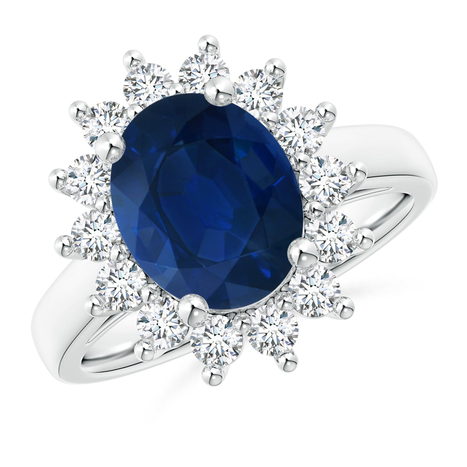 Angara - September Birthstone Ring - Princess Diana Inspired Blue ...