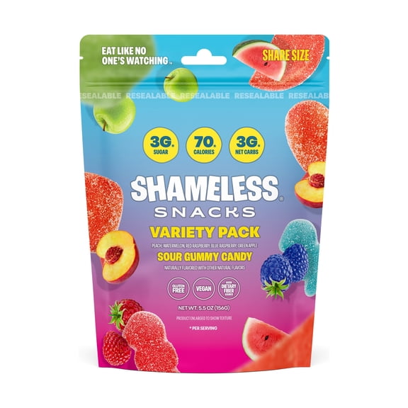 Shameless Variety Pack Snacks 5.5oz