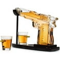 thumbnail image 3 of Whiskey Decanter Set,Whiskey Dispenser 230ml with Two Shot Glasses 50ml,Gifts for Men Dad, 3 of 7