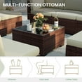 thumbnail image 6 of POTEBAN Patio Furniture Set, 7-Piece Outdoor Sectional All-Weather Wicker Patio Conversation Set for Backyard (Beige Cushions with Brown Rattan), 6 of 7