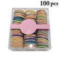 thumbnail image 2 of Élastiques à Cheveux pour Enfants - 100 Pcs Bandes Extensibles pour Queue de Cheval pour Filles, 2 of 10