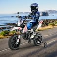thumbnail image 2 of Costway 12V Licensed Aprilia Kids Ride On Motorcycle Electric Dirt Bike with Light & Music, 2 of 10
