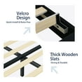 thumbnail image 7 of 4 Ever Winner Queen Size Upholstered Platform Bed Frame with Headboard, Black, 7 of 7