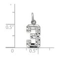thumbnail image 2 of 14K White Gold Charm Pendant Themed 3 Diamond-Cut 19 mm 7, 2 of 3