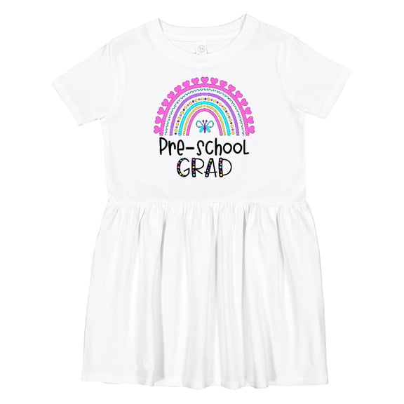 Inktastic Pre-school Grad Graduation Rainbow Girls Toddler Dress