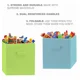 thumbnail image 2 of Caja de almacenamiento plegable, cubos organizadores de ropa, 4 piezas ER, 2 of 5