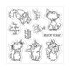 thumbnail image 1 of Lazo transparente con forma de gato para álbumes de recortes, diarios, manualidades DIY y adornos decorativos; material de papelería, 1 of 6