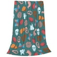 thumbnail image 2 of Balery cute Skull organ Manta de Felpa Suave y Acogedora – Cobija de Franela Aterciopelada para Cama, Lavable y Cálida para Sofá, Mascotas, Transpirable-40"x30", 2 of 7