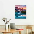 thumbnail image 2 of JEUXUS Canvas Wall Art Oil Painting Lake and Snow Mountain Landscape, Morden Artwork Picture Prints Tranquil Scenery,Stretched and Framed Ready to Hang for Living Room Office Bedroom, 2 of 4