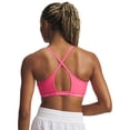 thumbnail image 3 of Sujetador deportivo Under Armour Crossback Low Impact para mujer, color rosa, 3 of 3