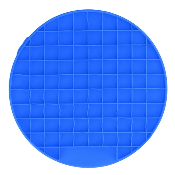 Alfombrillas para lamer mascotas para reducir la velocidad de comer, antiansiedad, aburrimiento, almohadillas de alimentación de silicona de grado alimenticio para perros y gatos, color azul