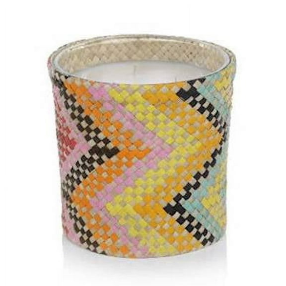 RIO DE JANERIO - MIA Zodax Scented Jar Candle Multicolor Zigzag - 18.5 oz