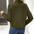 thumbnail image 5 of Zormilly Faux Suede Jacket Women Long Sleeve Button Down Collared Cropped Jackets with Shoulder Pads Lining Fashion Coats, S-2XL, 5 of 8