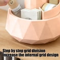 thumbnail image 4 of Plastic Pen Holder Large Capacity Pink Detachable Rotating Pen Holder Plastic Desktop Stationery Organizer with Partitioned Storage for Office(1Pcs) Rkxzt, 4 of 8