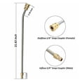 thumbnail image 3 of High Pressure Power Washer Wand 15 Inch Stainless Steel 30 Degrees Curved Rod Angled Extension Wand, 3 of 7