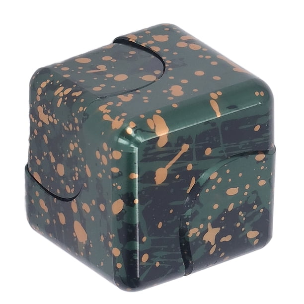Fidget Hand Toy, Stress Relief Metal Cube Hand Sensory Toy Para ADHD ANGGREK verde