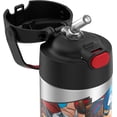 thumbnail image 3 of Botella de acero inoxidable THERMOS FUNTAINER de 12 onzas con pajita aislante al vacío para niños Avengers, 3 of 3