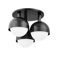 thumbnail image 3 of Hudson Valley Lighting 1203 Foster 3 Light 19" Wide Flush Mount Globe Ceiling Fixture -, 3 of 4